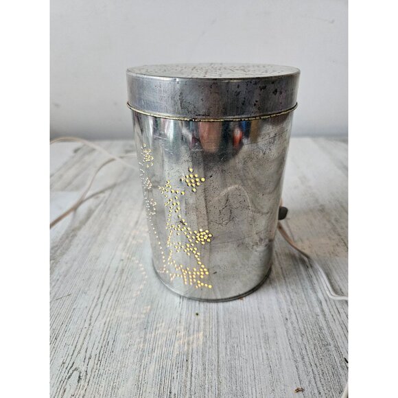 Vintage LTD 1998 Tin Light Up Snowman & Snowflake Christmas Decor - Picture 2 of 7